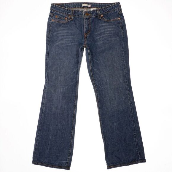 Levis Jeans 545 Low Boot Cut Size 14 Womens Cotton Blue Measures 33 x 30.5 - Picture 1 of 11